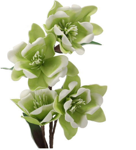 Floare decorativă 86 cm verde