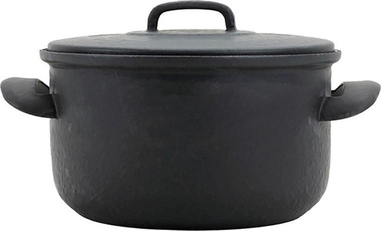Oală emailată cu capac 16 cm, 1,5 l BSE