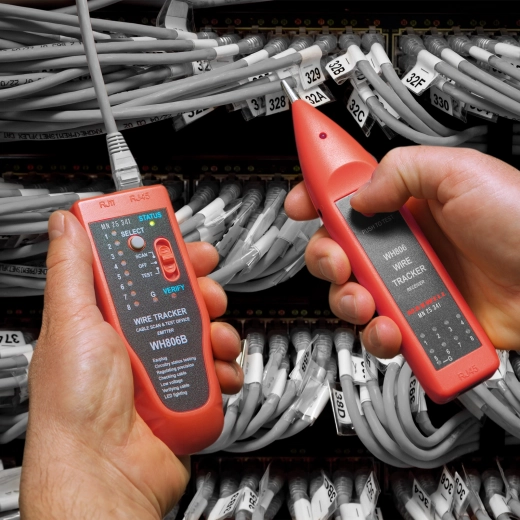 Localizator de cabluri cu semnal acustic și tester RJ45
