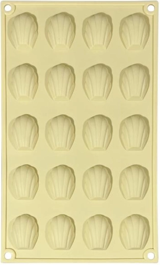 Formă din silicon pentru prăjituri „pracny”, 20 bucăți, crem