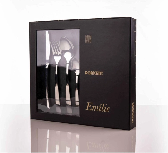 Set de tacâmuri EMILIE din oțel inoxidabil, 24 piese