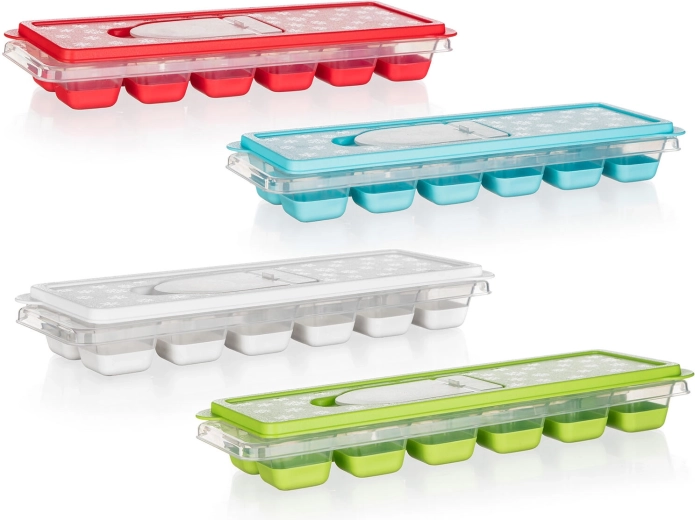 Tavă pentru cuburi de gheață cu capac și orificiu de umplere CULINARIA