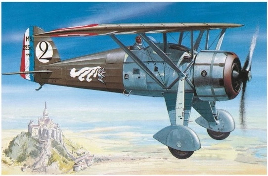 Model de avion Morane Saulnier MS 225 1:72 - 1 bucată