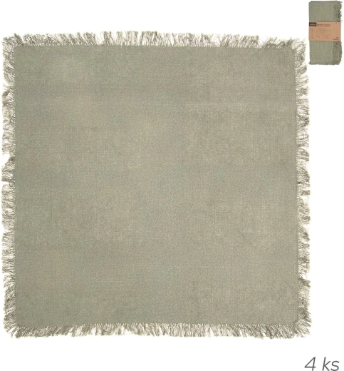 Șervețele din bumbac Greenish 45 × 45 cm, 4 buc.