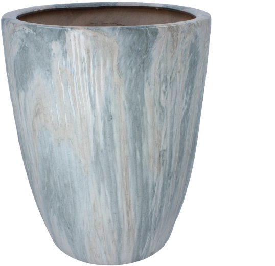 Ghiveci ceramic pentru flori cu efect de marmură 37 × 37 × 45,5 cm