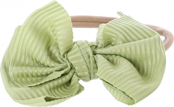 Bentiță pentru copii cu fundiță - verde