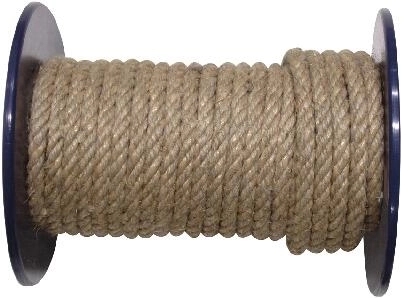 Sfoară naturală răsucită 5 mm cu polipropilenă, 100 m