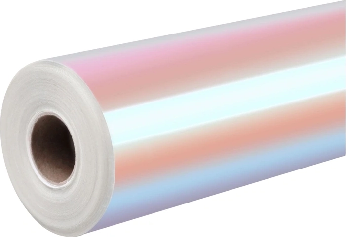 Folie autocolantă holografică HTVRONT roz-violet 30,5 × 90 cm - 1 bucată