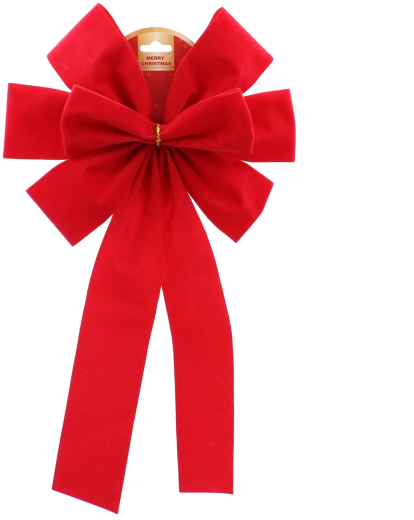 Fundă de Crăciun roșie 22 cm