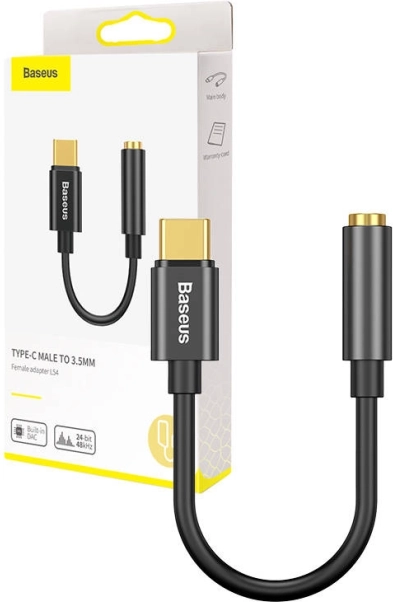 Adaptor audio Baseus USB‑C la 3,5 mm – negru