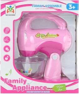 Mixer de jucărie din plastic, pe baterii, cu lumină și sunet