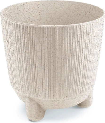 Ghiveci Ryfo N Eco Wood 16,8 cm alb