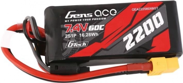 Baterie Gens Ace LiPo 2200mAh 7,4V 60C cu conector XT60