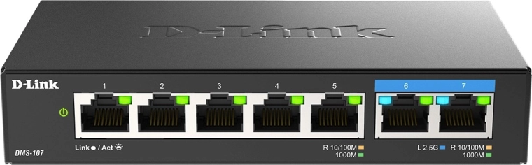 D-Link DMS-107/E comutator desktop 2.5G multi-gigabit cu 7 porturi