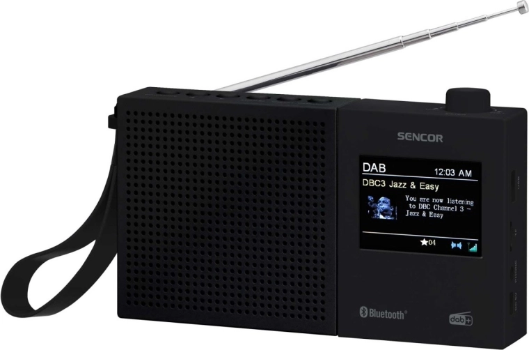 Radio digital DAB+ și FM cu RDS, Bluetooth și acumulator