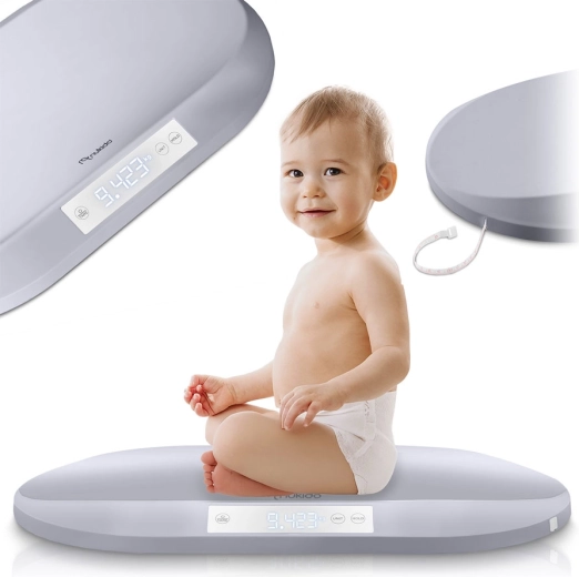 Cântar electronic pentru bebeluși Nukido cu înaltă precizie și bandă de măsurare