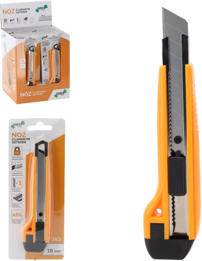 Cutter cu lamă segmentată 18 mm cu blocare automată