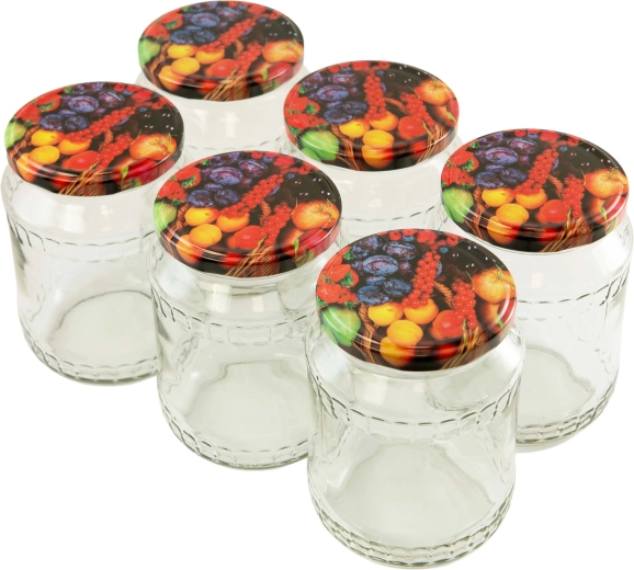 Set de borcane pentru conservare 720 ml cu capace 82 mm, 6 buc