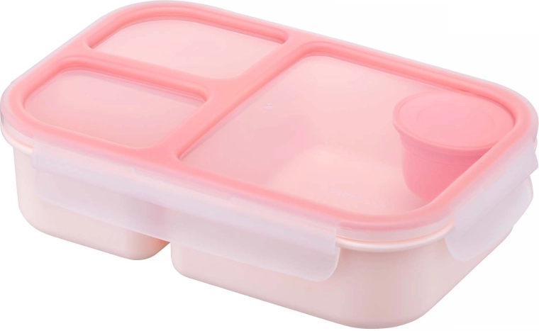 Cutie compartimentată pentru mâncare LOCKnLOCK To-Go Bento 1,5 l roz