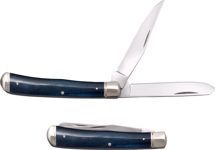 Cold Steel Trapper Blue – cuțit de buzunar cu 2 lame, os albastru, 8,4 cm