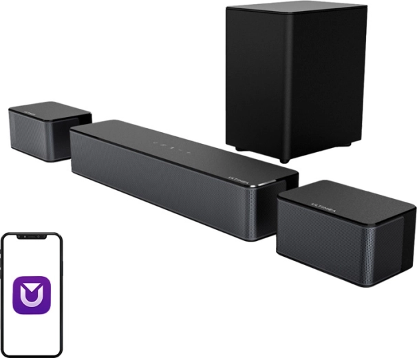 Ultimea Poseidon D50 soundbar 5.1 cu subwoofer și difuzoare spate