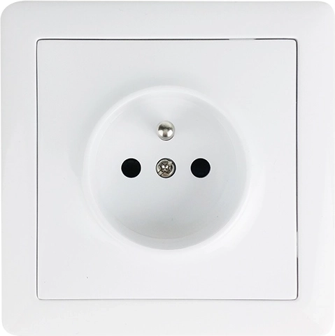 Priză Solight Slim albă