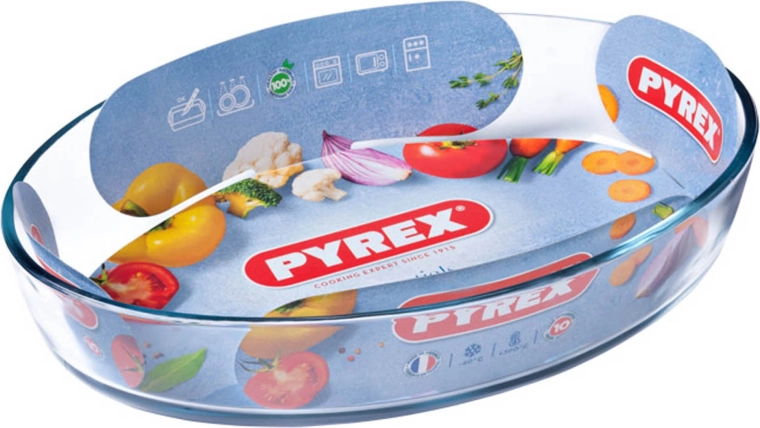 Vas oval pentru gratinat PYREX 2,2 l sticlă 30 × 21 × 6 cm
