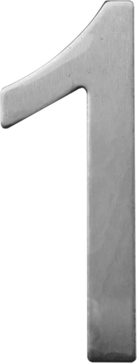 Număr de casă 1 STAR 75 mm inox