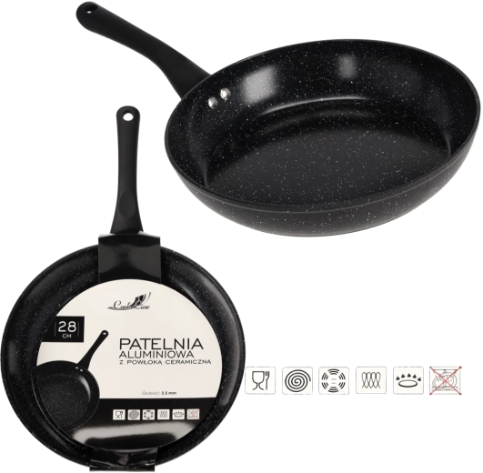 Tigaie din aluminiu 28 cm cu strat ceramic pentru inducție