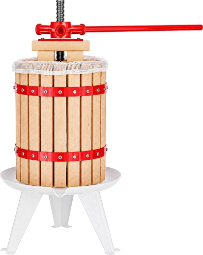 Presă manuală cu șurub pentru fructe și legume 6 l, 58 cm
