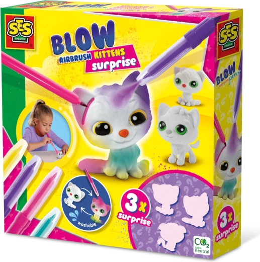 Carioci cu suflat – set creativ 3 pisicuțe