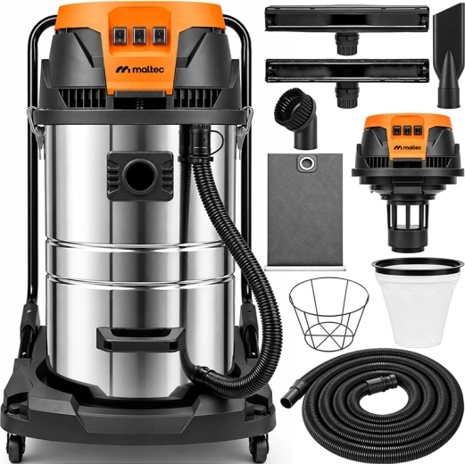 Maltec TurboVac aspirator industrial 3000 W, 80 l INOX