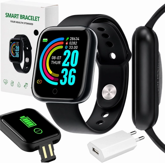 Brățară inteligentă sport cu măsurarea pulsului și Bluetooth - 1 bucată