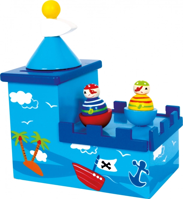 Small Foot pușculiță muzicală din lemn Olli și Bolli