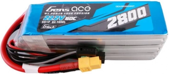 Gens ace Baterie LiPo 2800mAh 22,2V 60C cu XT60
