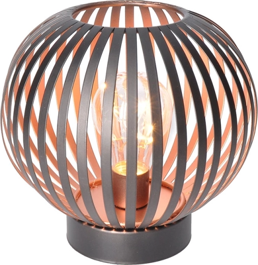 Felinar metalic rotund Solight cu bec micro LED