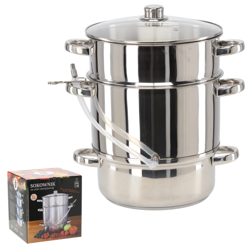 Storcător cu aburi din inox 8 l