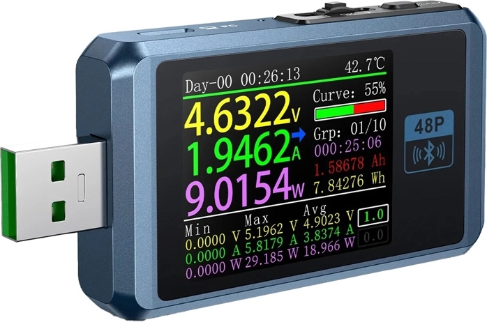 Fnirsi FNB48P BT tester porturi USB cu Bluetooth