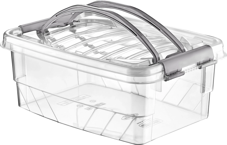 Cutie de depozitare Handy Box 5 l cu capac și cleme