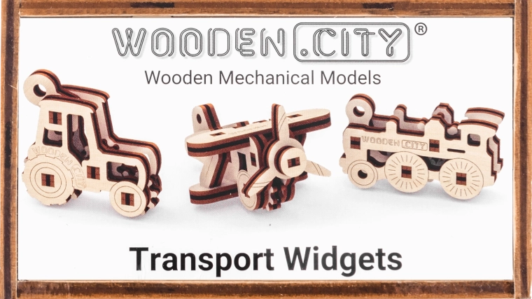 Puzzle 3D din lemn - gadgeturi de transport