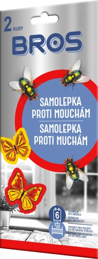 Bros autocolante împotriva muștelor 2 buc