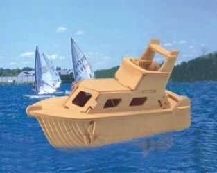 Puzzle 3D din lemn Woodcraft - Yacht