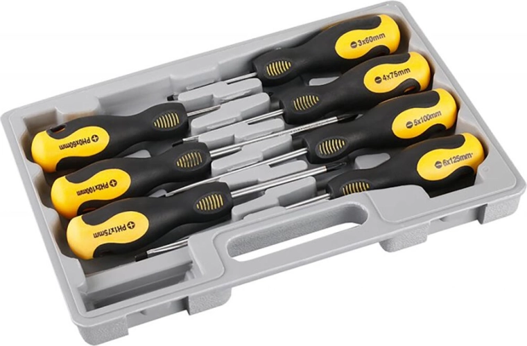 Set de șurubelnițe 7 piese CrV cu vârf magnetic