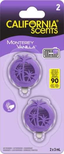 Parfum auto pentru grilă de ventilație CALIFORNIA SCENTS Monterey Vanilla