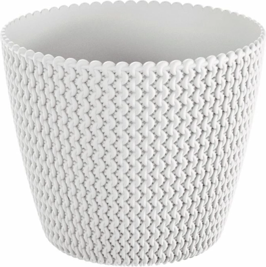 Ghiveci Splofy 13 cm alb