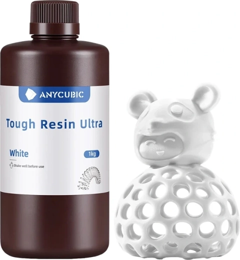 Anycubic Tough Resin Ultra rășină albă pentru imprimare 3D