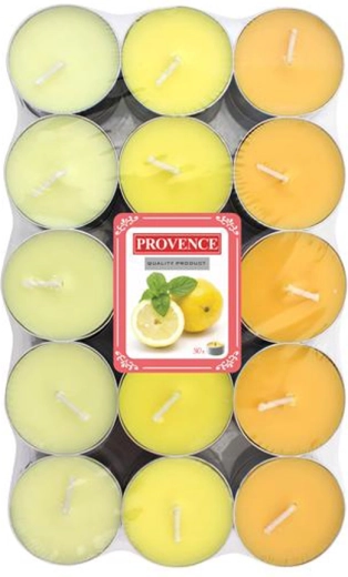 Lumânări tip pastilă Provence lămâie 30 buc