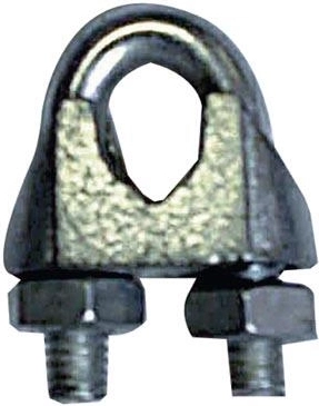 Clemă pentru cablu de oțel 6 mm, zincată (set 10 buc.)