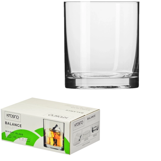 Set de pahare pentru whisky Krosno Balance 220 ml – 6 buc.