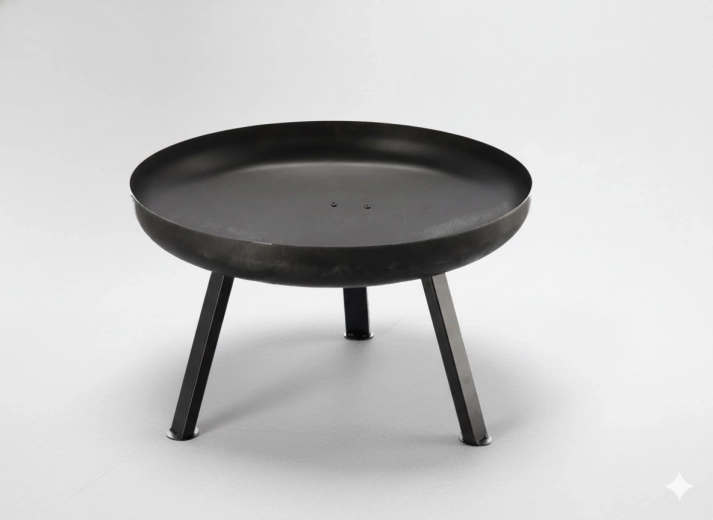 Vatră de foc din oțel pentru grădină 60 × 36 cm